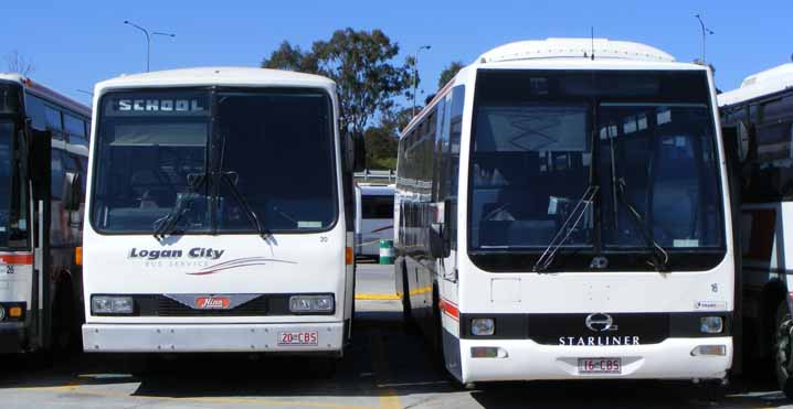 Logan City Hino RG197K MCA 20 & Hino RG230 APG Starliner 16